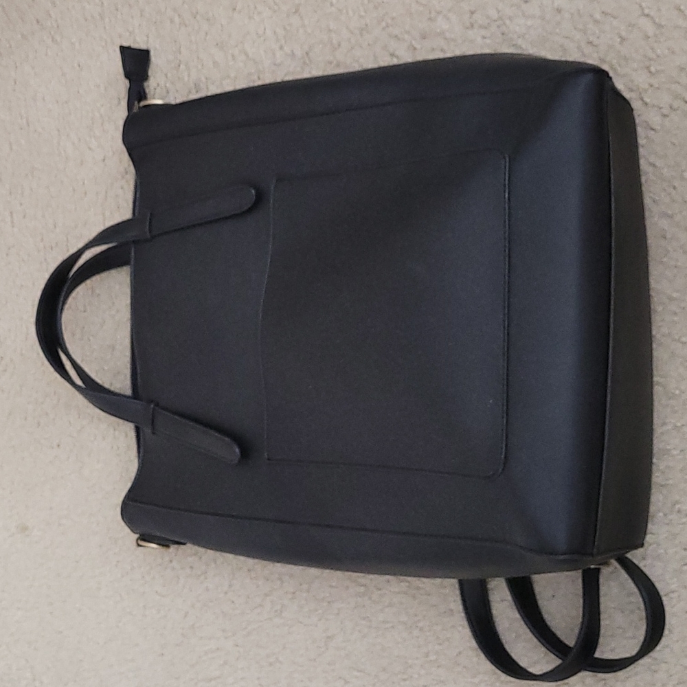 Faux leather backpack